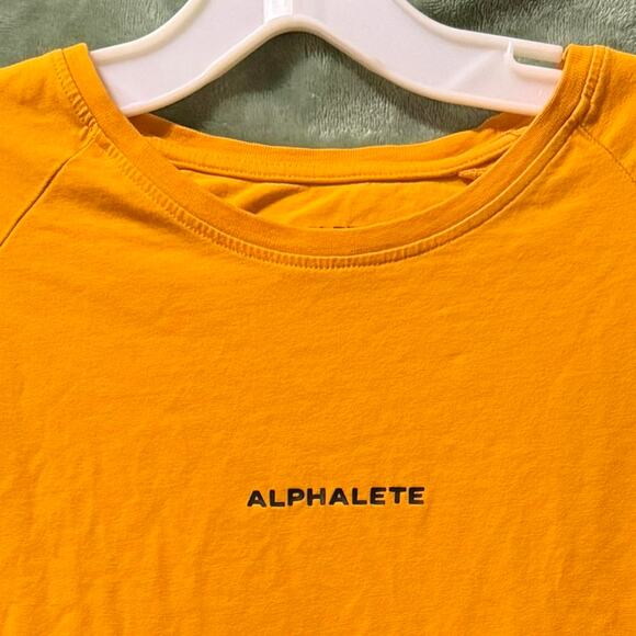 Alphalete Yellow Performance Tee -L - Picture 2 of 6